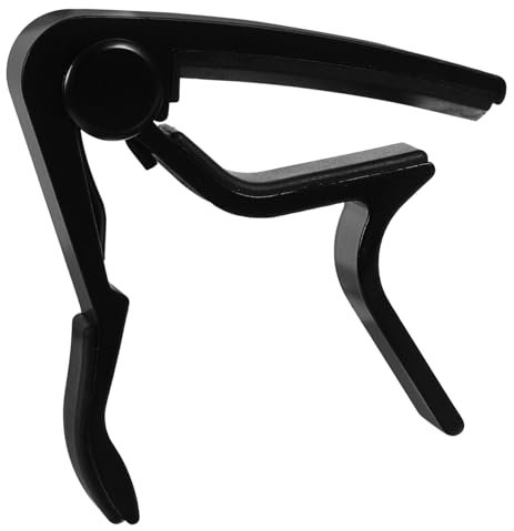 Toyvian Robuster Metall Capo Gitarrenzubehör Einhand Trigger Stil Schwarz Für Akustische Und Elektrische Gitarren