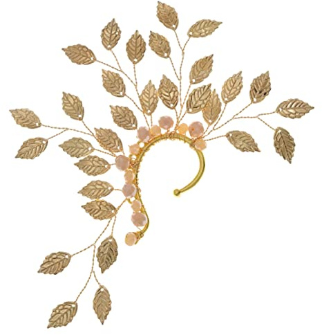Healeved Orecchini Clip da Donna Delicati Forma Foglia Clip per Orecchie Non Perforanti Gioielli per Orecchie Decorazioni per Orecchini Regalo per Compleanno San Natale