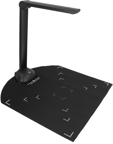 Fockety Caméra de Documents Portable, Scanner de Documents A3 A4 12MP HD Résolution 3672x2856 avec Lumière LED, Scanner de Caméra de Fichiers Pliable à la Mise au Point Automatique.