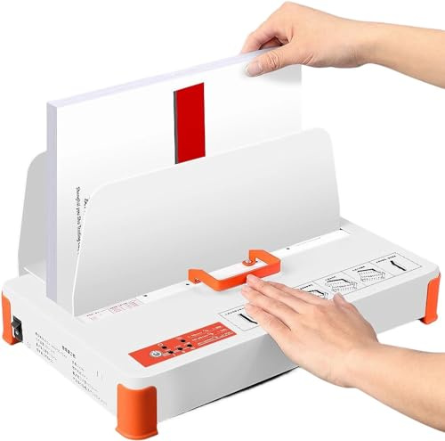 Binding Machine, A4 Thermal Binding Device, 1-50mm Thickness, Ideal for Tendering, Insurance Contracts, Reports, Office Use