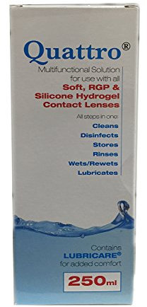 Quattro Multifunctional Contact Lens Solution 250ml Bottle