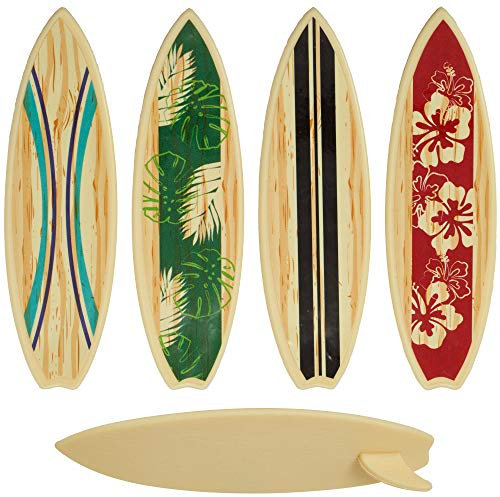 CakeDrake SURFBOARD Surf Board Beach LUAU Tropical 4 pieces Cake PARTY Decoration TOPPER