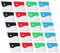 Chudian 20 Piezas Ceniceros de Bolsillo Portátil Bolsa de Ceniza, Bolsa Incombustible Reutilizable Ceniceros Portatiles para Playa para Oficina Aire Libre Viajes,Portátil Compacto(4 Colores)