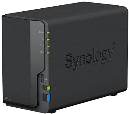 SYNOLOGY DS223 NAS 8TB (2X 4TB) IronWolf, assemblato e testato con SE DSM installato