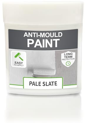 ClimaShield Anti Mould Paint - Pale Slate, 75ml Sample - Matt Pale Grey Paint that Prevents Mould Growth in Bathrooms, Kitchens & Bedrooms. Powerful & Effective Mold Prevention for Walls & Ceilings