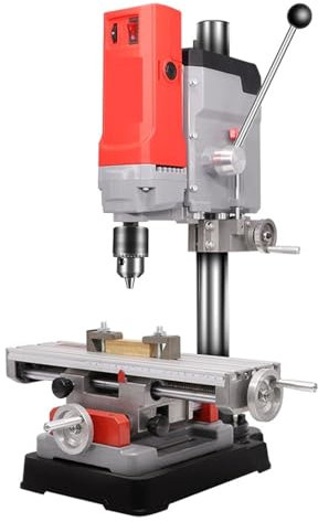 Trapano a colonna da banco, AB2856T Mini Trapano A Tavola Rotante Trapano Da Banco Multifunzione Piccola Fresatrice For Trapano Elettrico For Casa Compatto e di alta precisione ( Color : Package 2 , S