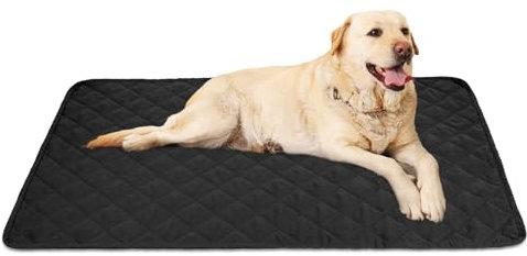 Aomig Schwarz Hundedecke Katzendecken Waschbar Flauschig Decken Super Wasserdichte Weich Haustier Decken Kleine Mittlere Grosse Hunde Katzen Sofaschoner Beidseitig Verfügbar Sofa Auto Betten 50*80cm
