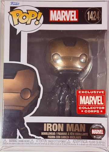 POP Funko Marvel Collector Corps 85th Anniversary Exclusive Iron Man #1424 w/Acrylic Case
