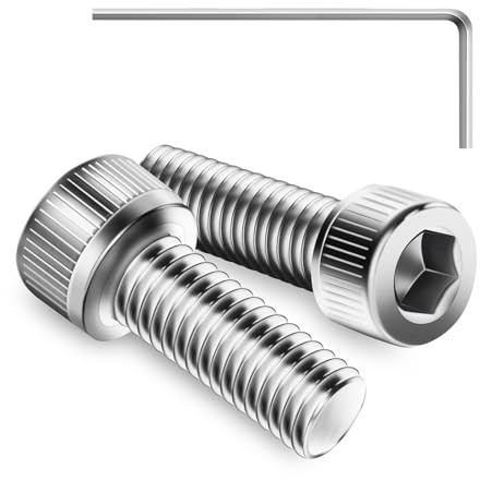100Pcs M2 x 12mm Hex Socket Head Cap Screws Bolts