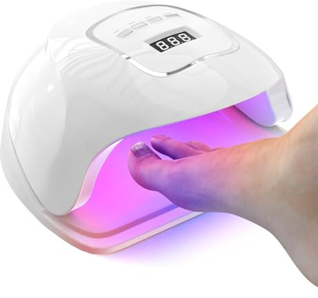 iKeener Nail Fungus Laser Device, 45LED Fungal Nail Laser Treatment Device with 460nm Blue Light and 650nm Red Light, for Multiple Toenails and Fingernails, Home Use