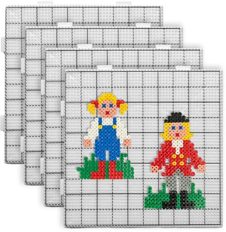 Jlobnyiun Iron Beads Pegboards,Reusable Precision Craft Tray - 2.6mm Fuse Beads Picking Tray | for Pattern Making Beading Art Projects Kids Adults Beginners