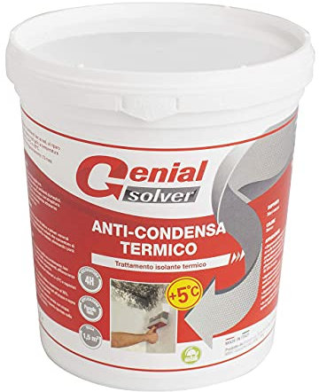 Genial Solver Anti-Condensa Termico - Pittura ANTIMUFFA per Intermi bianca - 0.75 L