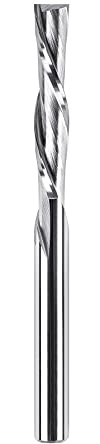 SpeTool Downcut Fraise à Spirale 4mm Fraise à rainurer Fraise CNC 22mm Longueur de coupe Fraise à queue VHM Fraise pour Défonceuse à Rainurer Hélicoïdale Fraise à bois Router Bit pour couper le bois