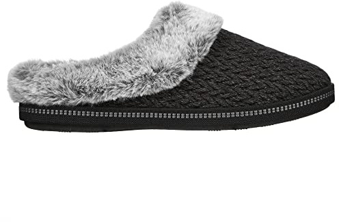 Skechers kvinnors mysiga lägereld sneaker, Svart, 35 EU