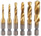 6PCS HSS Tap Drill Bit Set Metric Hex Shank Tapping Screw Spiral Point Metric M3 M4 M5 M6 M8 M10 Tap Drilling Hand Tools