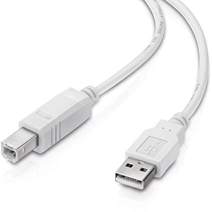 conecto USB 2.0 Kabel. A Stecker/B Stecker - weiß - 3,00m