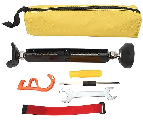 Ausla Motorcycle Lift Stand, 400kg Heavy Duty Jack with Brake Buckle, Universal Wheel Chock, Chain Maintenance Stand, Portable Design with Storage Bag