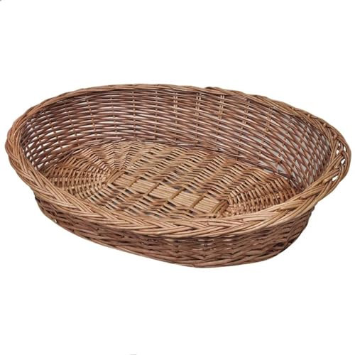 Juroupi Willow Dog Basket/Pet Bed Natural 90 cm,Willow Dog Basket,Dog Bed,Dog Basket Bed-170340
