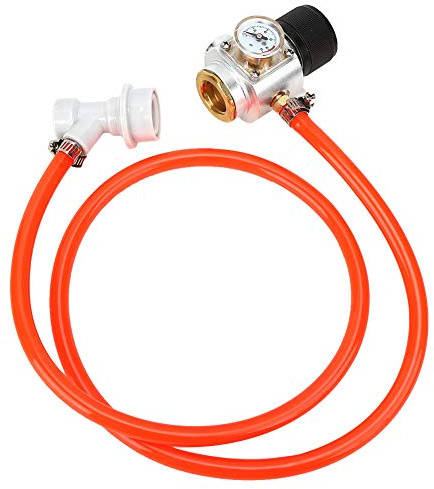 CO2 Gas Regulator - Bärbar CO2 med Tryckmätare för Homebrew; Ential Gas Regulator Tool med B-lås för och Kolsyra, hemutrustning.