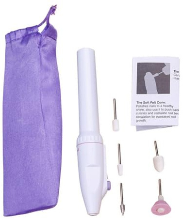 Pulidor de Uñas Eléctrico Portátil Mini Blanco Abs
