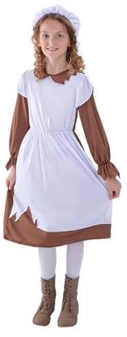 Smiffys Poor Victorian Girl Child Costume Medium