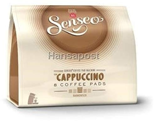 Senseo Dosette de Café, Cappuccino, Harmonieuse, Koffeinhaltig, 8 Sachets Á 11,5 G, Vous Recevez 1 Paquet