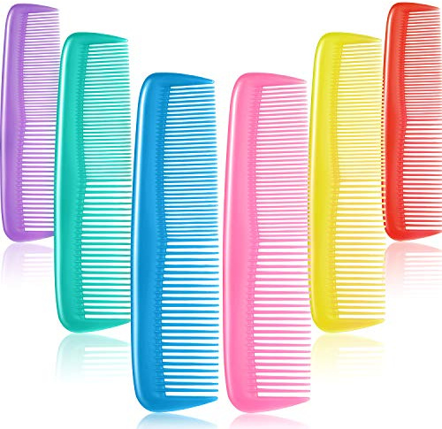 Leinuosen 48 Pieces Colorful Hair Combs Set Plastic Pocket Combs Bulk for Women Men Teasing and Styling