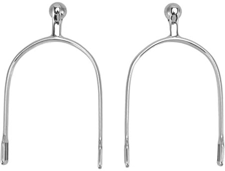 Yosoo Health Gear 1 Paar Pferdesporen, Edelstahl, Western-Cowboy-Reitstiefel, Rollerball, Runder Kopf, Glatter Englischer Sporen, Leichte Politur für Cowboys, Reiter, Reitsportliebhaber, Training