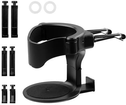 Rumyve Car Cup Holder,Adjustable Car Air Conditioner Vent Drink Holder,Universal Car Drink Cup Holder,for Water Bottle, Coffee Cup(Black)