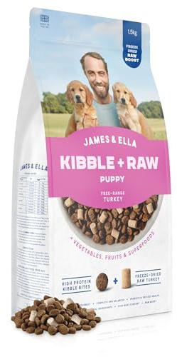 James & Ella Kibble + Raw Puppy Food, Turkey 1.5 kg