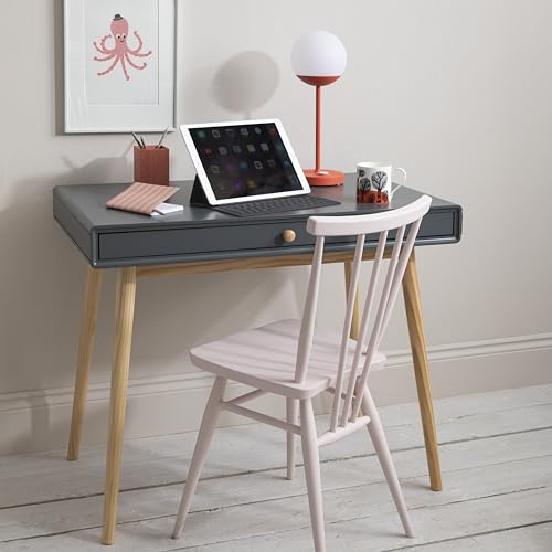 Noa and Nani Frank Desk in Dark Grey and Natural Pine