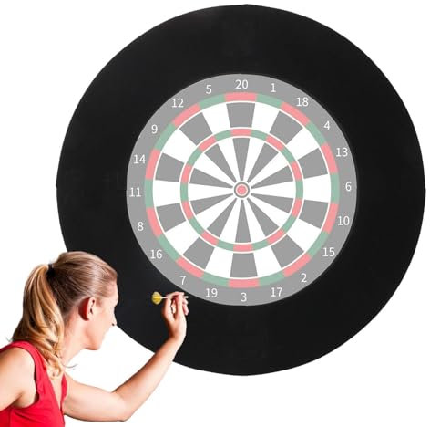 Lisutupode Dart Ziel Schutzring, Dart Surround Auffangring, Langlebige Und Schützende Dartboard Einfassung, Eva Dartboard Surround Rückseite, Dart Zielschutzkreis, Dartscheiben Einfassung, 45x18x13cm