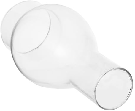 HOLIDYOYO Paralume in Vetro per Olio per Lampade ad Olio, Ricambio per Lampada a Cherosene, Effetto Antivento, Foro Superiore 3,7cm, per Dormitorio e Hotel