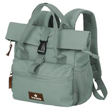 Travelite Rucksack BASICS Mini Rollup Rucksack, 7 L, 20 x 27 x 10 cm, 0,20 kg, viele Fächer – City-, Freizeit- & Tagesrucksack für Damen und Herren, Mint
