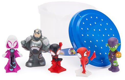 Disney Store Official Bath Set (Spidey and His Amazing Friends) - Kids Bath Accessories with Beloved Disney Characters - Colorful and Fun Bath Time Essentials for Kids - Suitable for All Ages