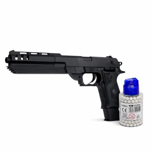 XL kulpistol 34,5 cm, realistisk design, innehåller 400 blandade färgkulor, fritid +18 år