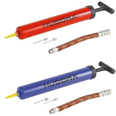 HUDORA Ballpumpe Allroundpumpe für alle Bälle in rot oder blau