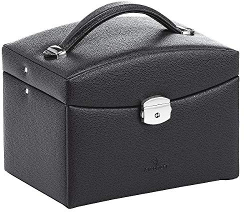 Windrose Beluga Schmuckkoffer 21,5 cm Leder