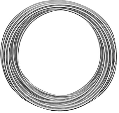 Vaessen Creative Aluminiumdraht, 4mm x 10m, Aluminium Wire, Basteldraht, Dekodraht, Floristikdraht Aludraht Schmuck 4 mm x 10 Meter | Biegsam Schmuckdraht Silber, Silver, 1000 x 0.4 x 0.4 cm Vaessen Creative Aluminiumdraht, Silber, 4mm x 10m, Aludraht, Aluminium Wire, Basteldraht, Dekodraht, Schmuckdraht und Floristikdraht