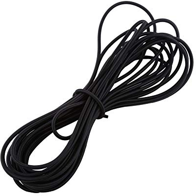 5/10 mm elastiskt rep, elastiskt elastiskt band expanderrep bungee snöre stretch string rep slips down släp, valfri längd: svart/vit 5 m/10 m (5 mm x 10 m svart)