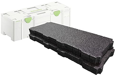 Shadow Foam Systainer SYS3 XXL Foam Inserts [Twin Pack] Cut and Peel Foam Inserts for Festool and TANOS SYS3 XXL Systainers | Tool Organisation, Kaizen, 5s, Tool Storage & Storage Boxes (50mm, Black)