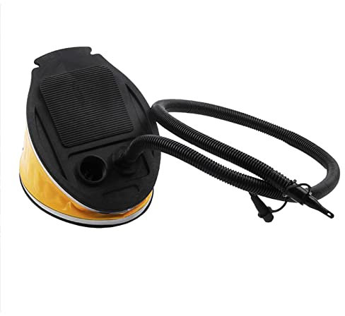 Luft-Fußpumpe - Fußluftpumpe für Schlauchboote - Faltbare 3-Liter-Fußpumpe Stabiler und müheloser Inflator mit Mehreren Luftdüsen, Keine Batterie
