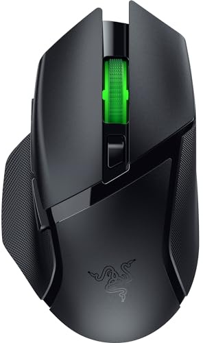 Razer Basilisk V3 X HyperSpeed Customizable Wireless Gaming Mouse: Mechanical Switches Gen-2-5G Advanced 18K Optical Sensor - Chroma RGB - 9 Programmable Controls - Classic Black (Renewed)