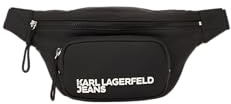 KARL LAGERFELD JEANS, Herren, Utility-Beschichtete Gürteltasche, Schwarz, One size