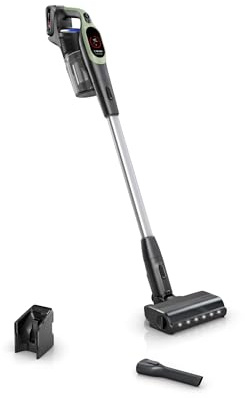 Bosch Unlimited 9 BBS921TBA Scopa Elettrica Senza Fili, Batteria 3.0 Ah, Tecnologia MicroClean, Compressore Slider, Luci LED, Verde