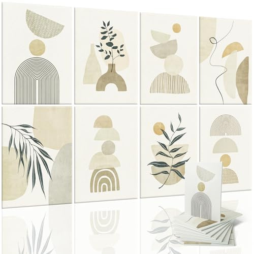 Art3d Soundproof Wall Panels 48x32, 8-Pack Acoustic Wall Art Panels, Sound Absorbing Decorative Wall Panels for Living Room, Bedroom, Kitchen, Studio, Polyester UV Print