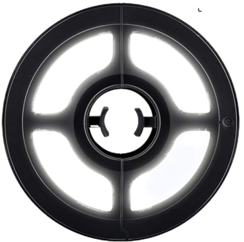 SYFFWZH 1 Pièce Lampe LED Umbrella Multifonctionnelle pour Camping Extérieur Portable Lampe de Parasol Déporté Design Durable pour Activités Plein Air [Classe énergétique A+]