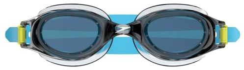 Speedo Hydrospex Unisex Kids Swim Goggles Age 6-14 Grey Blue