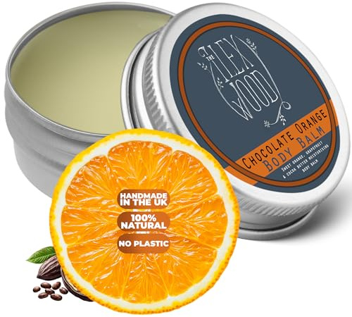 Bálsamo Corporal Chocolate Naranja - 250ml. Bálsamo Corporal Vegano de Naranja y Manteca de Cacao. Crema de mantequilla corporal hidratante natural hecha a mano.