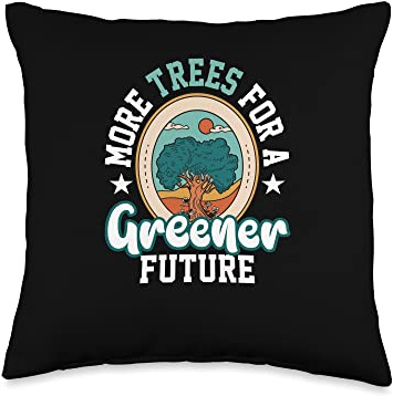 Plant Trees Environmentalism Earth Day Tree Grower Arbor Day Throw Pillow